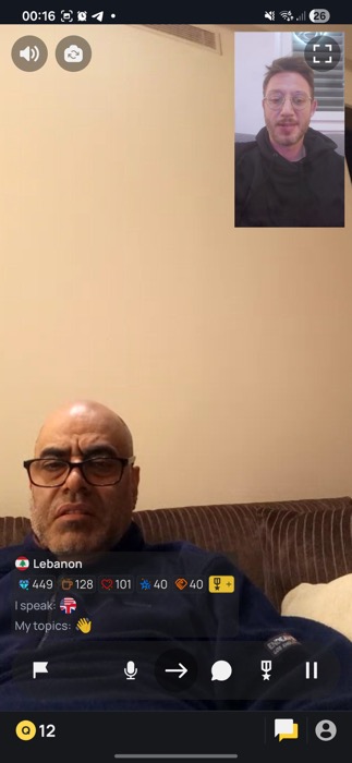 Chatroulette video session
